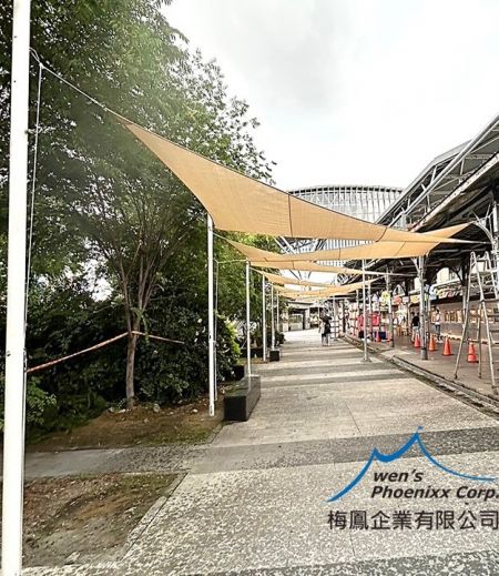 Custom Sail Shade for Cultural Heritage Site